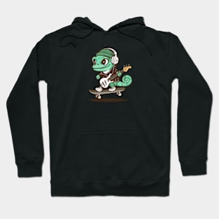 Skater Bassist Gecko Hoodie